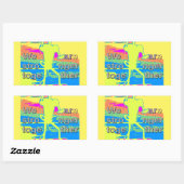 USA Unity Design: Hoffnung und Stärke Rechteckiger Aufkleber (Blatt)