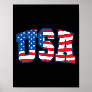 Usa uns Flagge Patriotisch 4. Juli Amerika 1 Poster