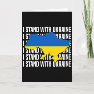 Usa Unterstütze Ukraine Flagge Ukrainische Liebe I Karte