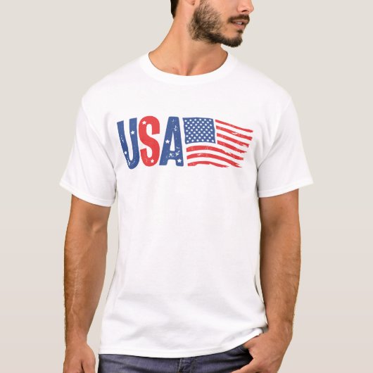USA US 4. Juli T-Shirt (Vorderseite)
