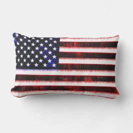 USA - US-amerikanische Flagge, gekreist Lendenkissen