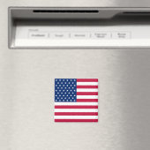 USA US-Flagge 4. Juli Square Kühlschrankmagnet (In Situ (Geschirrspüler))