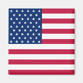 USA US-Flagge 4. Juli Square Kühlschrankmagnet (Vorne)