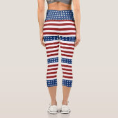 USA US FLAGGE CAPRI LEGGINGS (Rückseite)