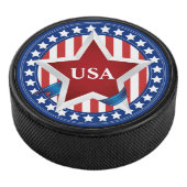 USA US FLAGGE EISHOCKEY PUCK (3/4)