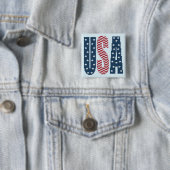USA-US Flagge-Knopf Button (Beispiel)