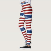 USA US FLAGGE LEGGINGS (Links)