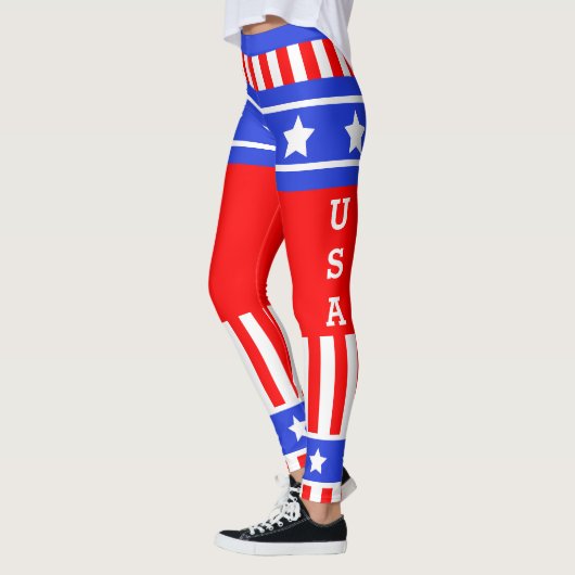 USA US FLAGGE LEGGINGS (Links)