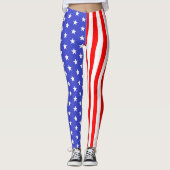 USA US FLAGGE LEGGINGS (Vorderseite)