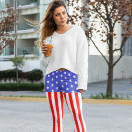 USA US FLAGGE LEGGINGS