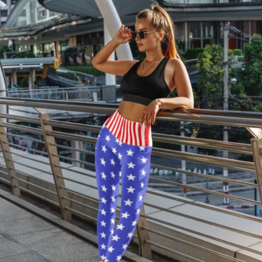 USA US FLAGGE LEGGINGS