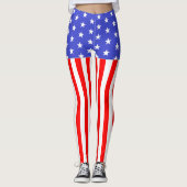 USA US FLAGGE LEGGINGS (Vorderseite)