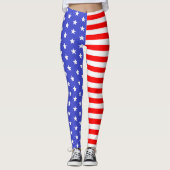 USA US FLAGGE LEGGINGS (Vorderseite)