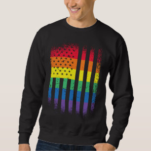 USA US-Flagge LGBT-Stolz soziale Bewegung Sweatshirt