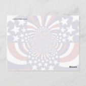USA US Flagge Patriotic Design Postkarte (Rückseite)
