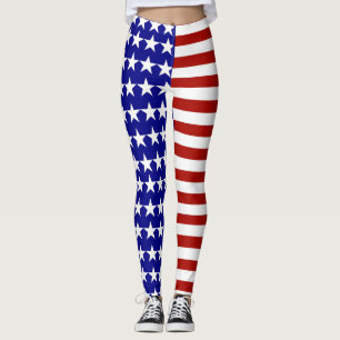USA US Flagge Patriotic Leggings