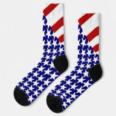 USA US Flagge Patriotic Socken (Linkes Detail)