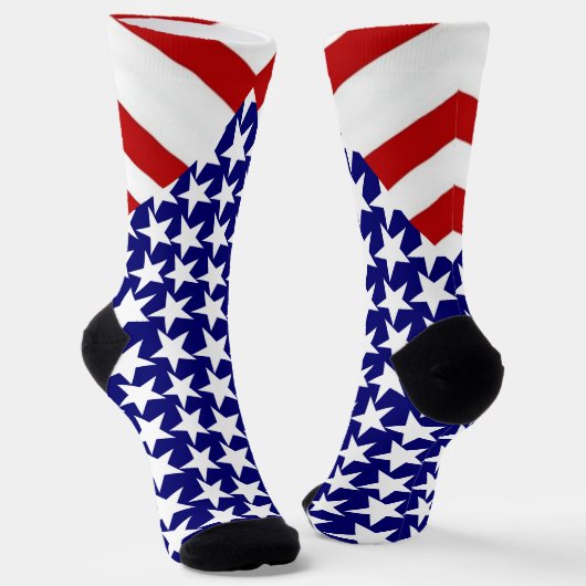 USA US Flagge Patriotic Socken (Gewinkelt)