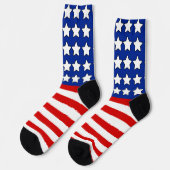 USA US Flagge Patriotic Socken (Linkes Detail)