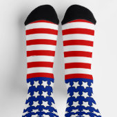 USA US Flagge Patriotic Socken (Oben)