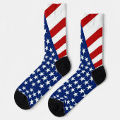 USA US Flagge Patriotic Socken (Linkes Detail)