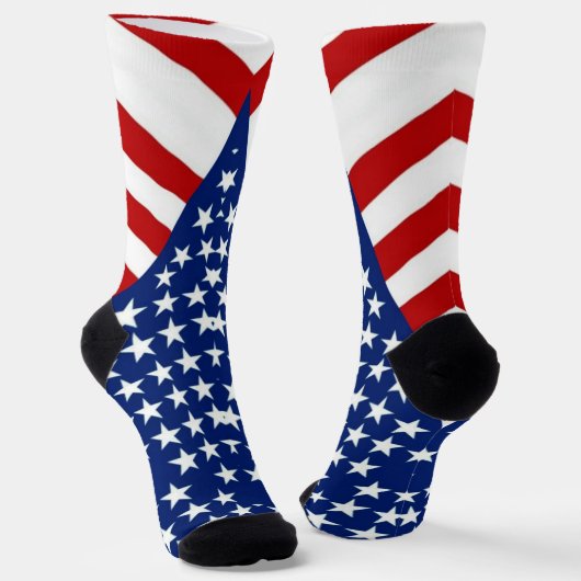 USA US Flagge Patriotic Socken (Gewinkelt)