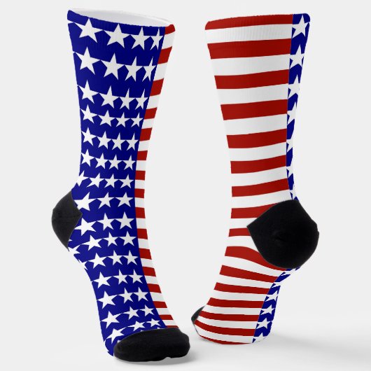 USA US Flagge Patriotic Socken (Gewinkelt)