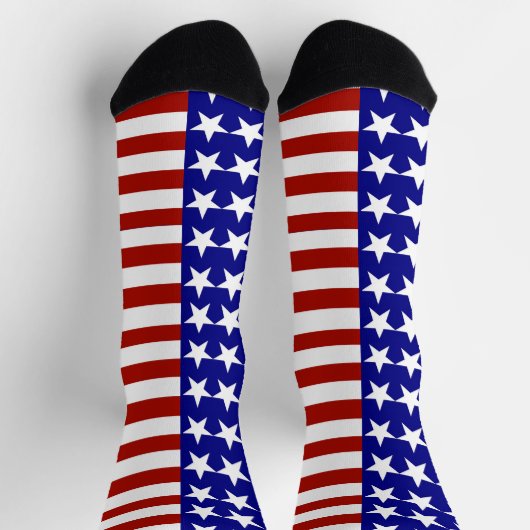 USA US Flagge Patriotic Socken (Oben)