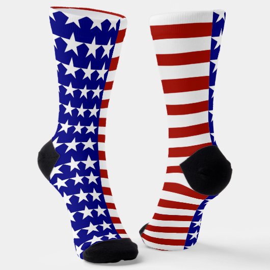 USA US Flagge Patriotic Socken (Gewinkelt)