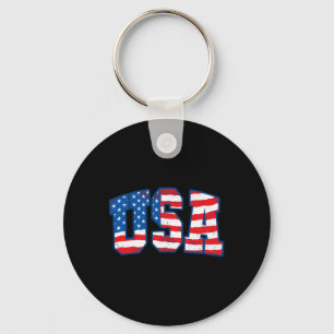 USA US-Flagge Patriotisch 4. Juli Amerika 1 Schlüsselanhänger