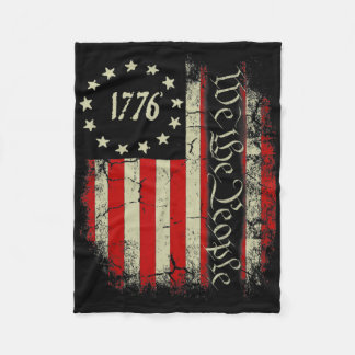 Usa Us Flagge Patriotisch 4. Juli Amerika Fleecedecke