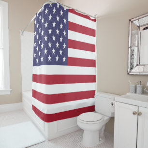 USA US Flagge Patriotische Flagge Duschvorhang