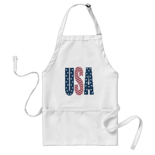 USA-US Flagge-Schürze Schürze (Vorne)