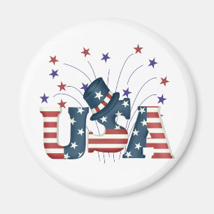 USA-US Flagge-T - Shirts und Geschenke Magnet