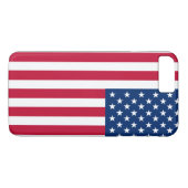 USA - US Flagge unter amerikanischer Flagge Case-Mate iPhone Hülle (Rückseite (Horizontal))