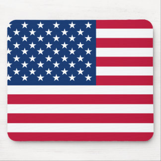 USA - US Flagge unter amerikanischer Flagge Mousepad