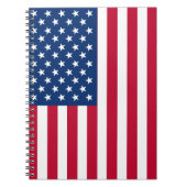 USA - US Flagge unter amerikanischer Flagge Notizblock (Vorderseite)