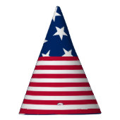 USA - US Flagge unter amerikanischer Flagge Partyhütchen (Rechts)