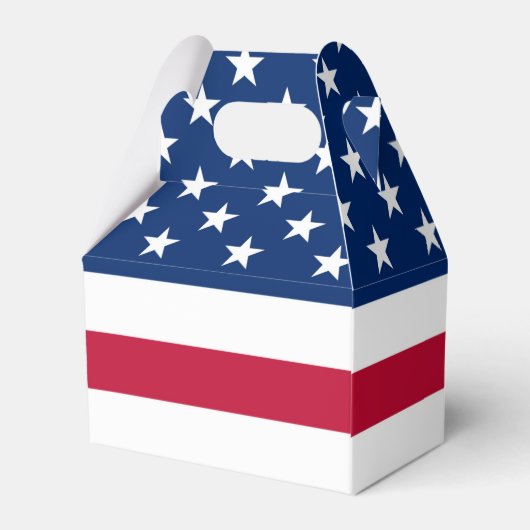 USA US Flagge unter amerikanischer Flagge Patrioti Geschenkschachtel (Rückseite)