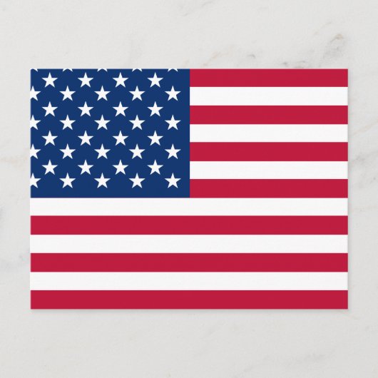 USA - US Flagge unter amerikanischer Flagge Postkarte (Vorderseite)