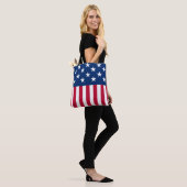 USA - US Flagge unter amerikanischer Flagge Tasche (Am Model)