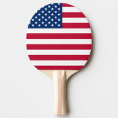 USA - US Flagge unter amerikanischer Flagge Tischtennis Schläger (Vorderseite)