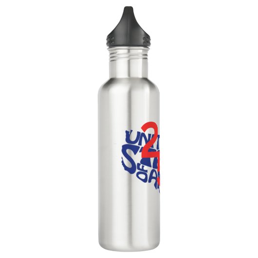 USA | USA | America 250 Map and Eagle Edelstahlflasche (Links)