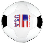 USA USA Flag Rot Personalisiert Fußball (Gedreht)