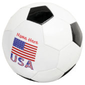USA USA Flag Rot Personalisiert Fußball (Dreiviertel)