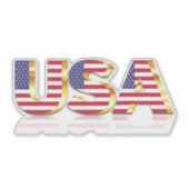 USA - USA - Flagge - Patriotik Aufkleber (Vorderseite)