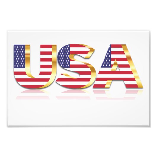 USA - USA - Flagge - Patriotik Fotodruck (Vorne)