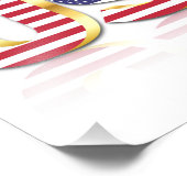 USA - USA - Flagge - Patriotik Fotodruck (Ecke)