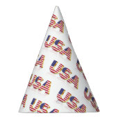USA - USA - Flagge - Patriotik  Partyhütchen (Rechts)