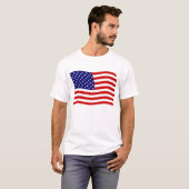 USA USA Flaggen-Shirt T-Shirt (Vorne ganz)